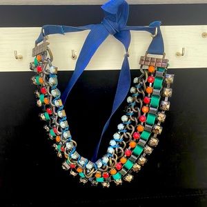 Necklace - beaded -string tied in the back